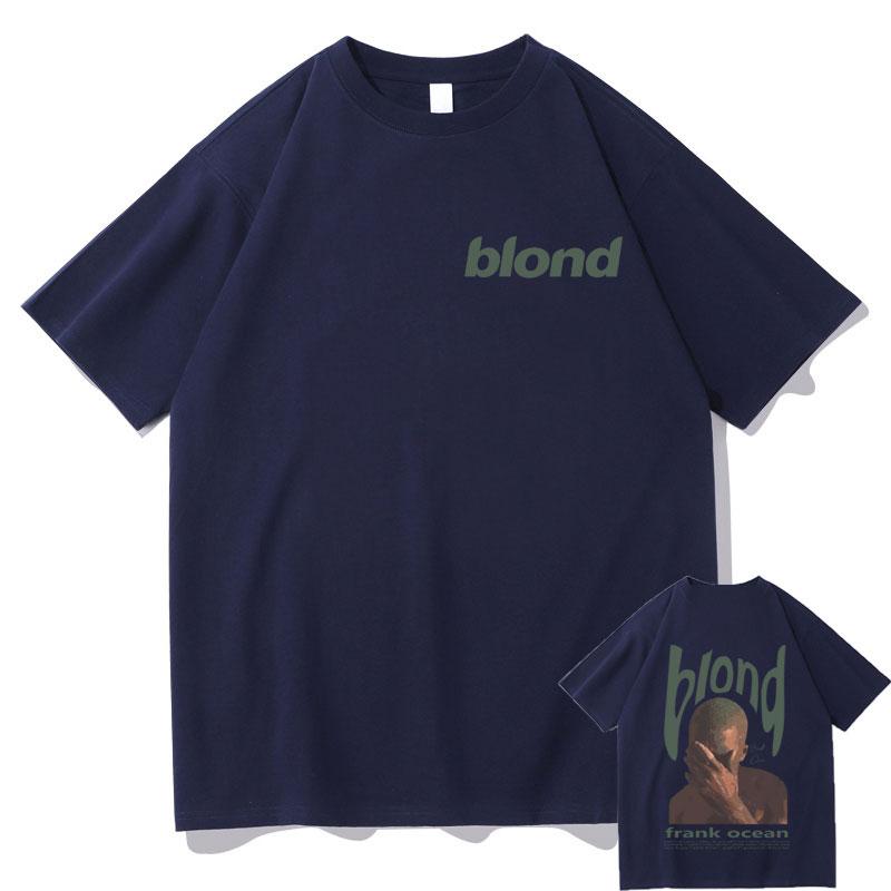 Beliebter Sänger RB Frank Hip-Hop Oversized Crewneck T-Shirt Ocean Fashion Vintage T-Shirts Herren Blond Musik Grafik Kurzarm