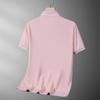 Summer Men's Solid Color Short Sleeved Polo Shirt Breathable Loose Casual Men's Short Sleeved Shirt T-shirt