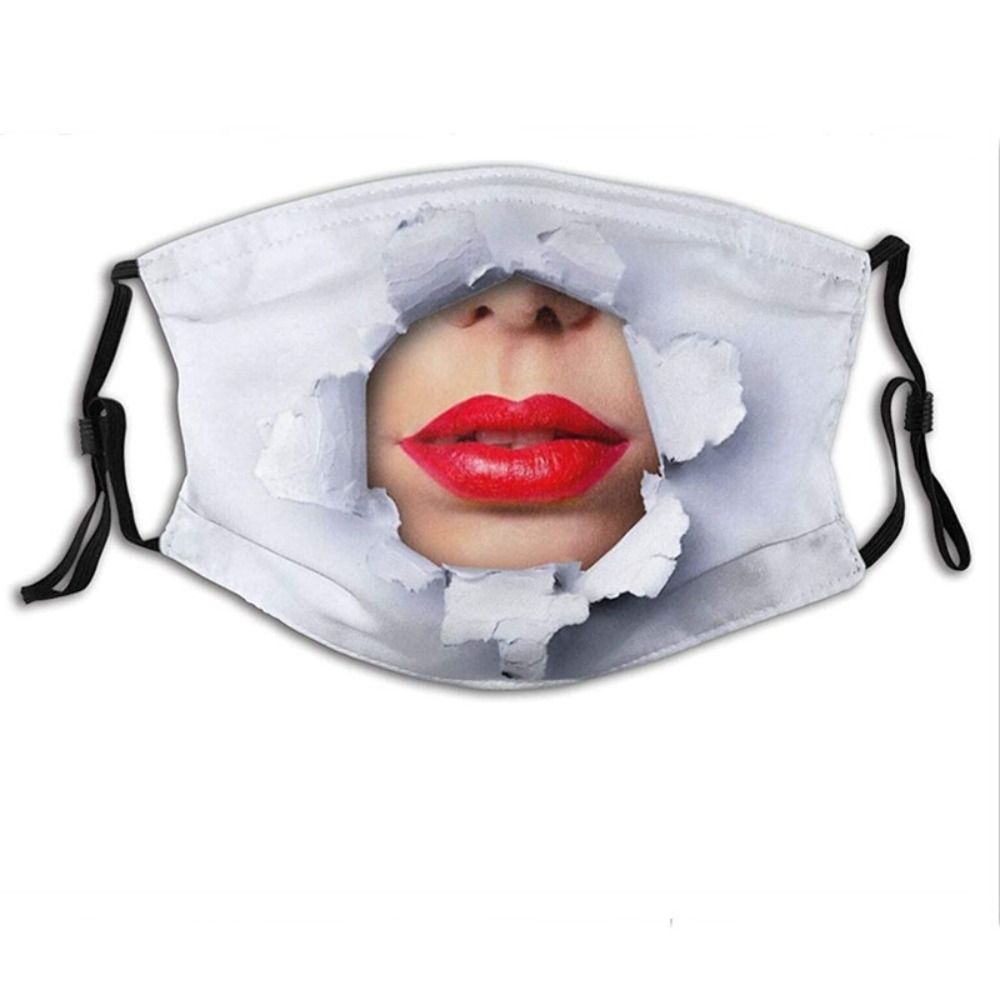 Personality Funny Printed Mask Facial Expression Party Cosplay Mask Winter Outdoor