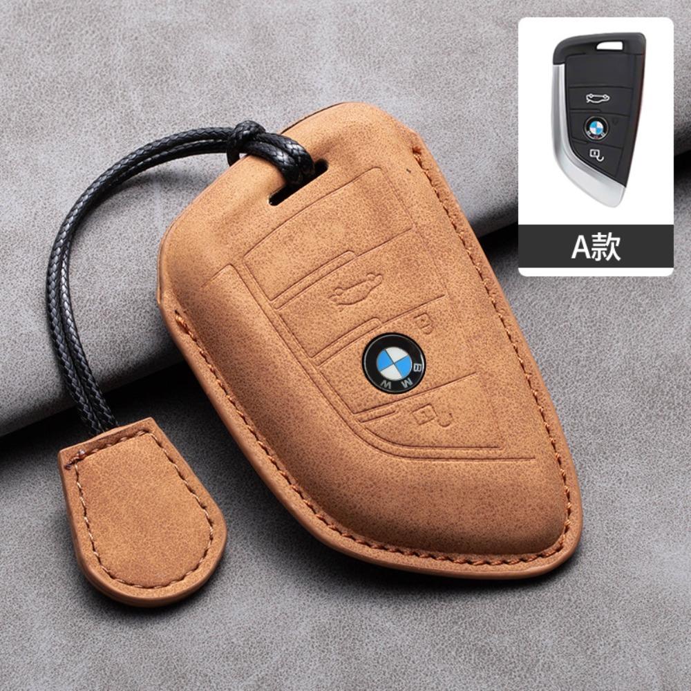 For BMW Key Cover for 5 Series 3 Series 525li 530 X1 X3 X4 X5 118i Hollow Design Protective Shell with Blade Keychain