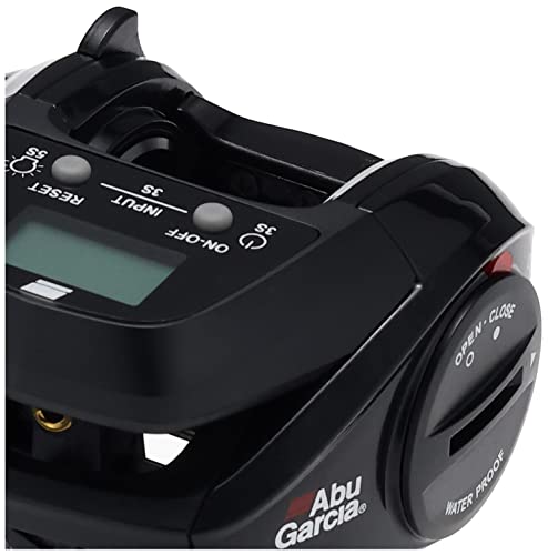 AbuGarcia MAX DLC MHP Large Screen Digital Line Counter Right-Hand Reel Medium-Deep Groove High Gear Power Handle Model