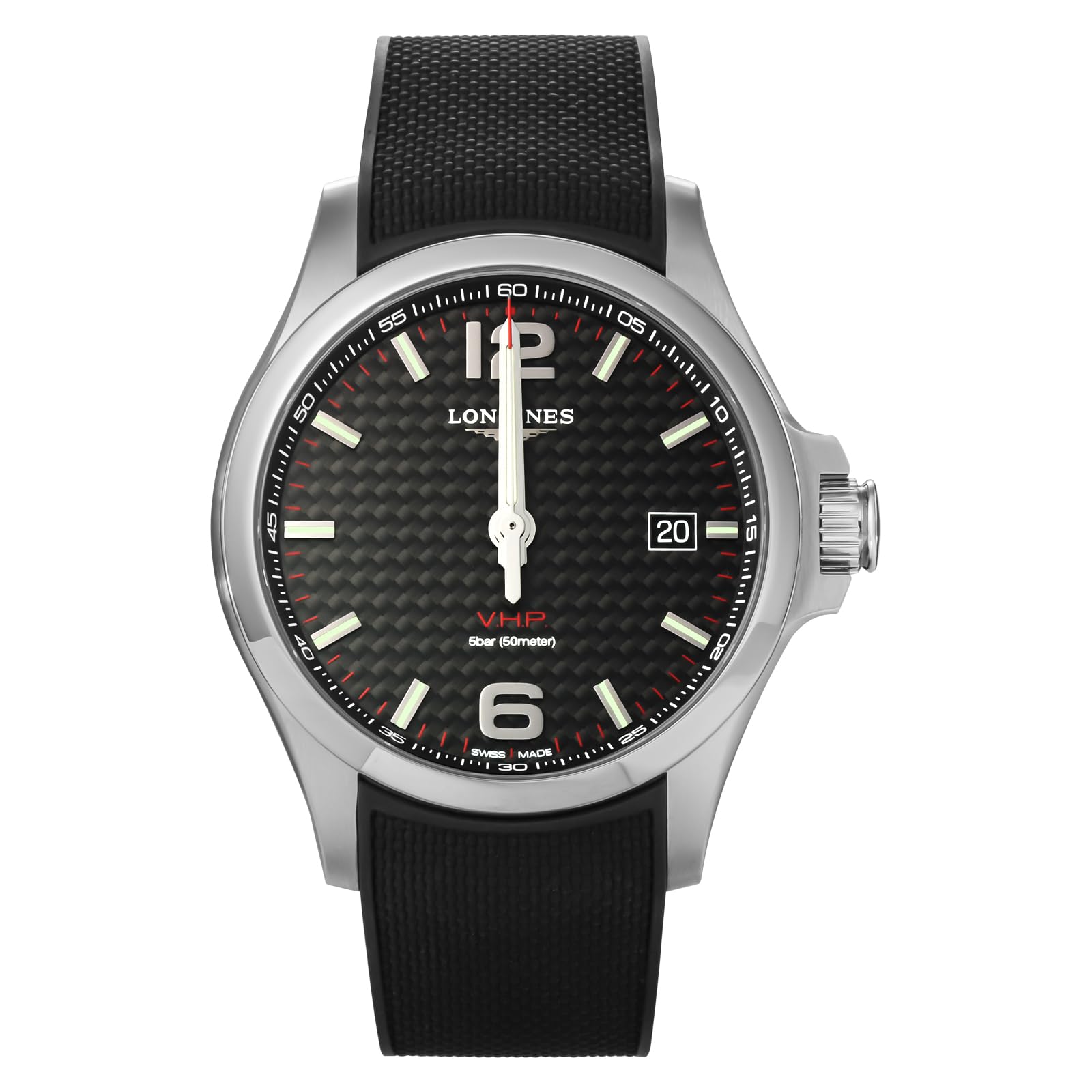 

Watch CONQUEST Conquest VHP Quartz 5 ATM Water Resistant Sapphire Glass Black Dial Stainless Steel Black [Longines] Men s V.H.P. L3.726.4.66.9 [Item] чорний