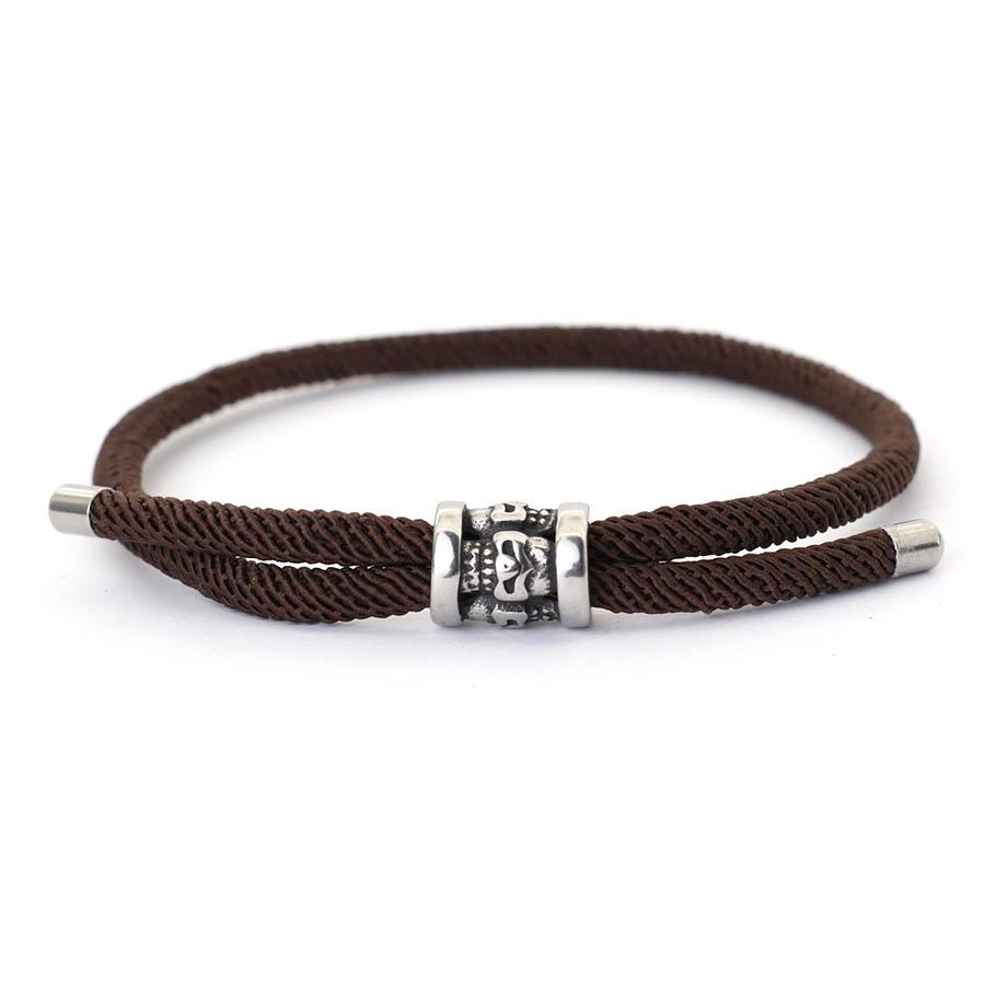 Simple Fashion Stainless Steel Adjustable Hand Rope Silver Color Jewelry Men and Women Hand Jewelry Gift Party Jewelry