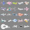 101 Personalized Cartoon Aircraft Graffiti Stickers: Creative Decorations for Kids' Water Bottles, Phone Cases, and Toys