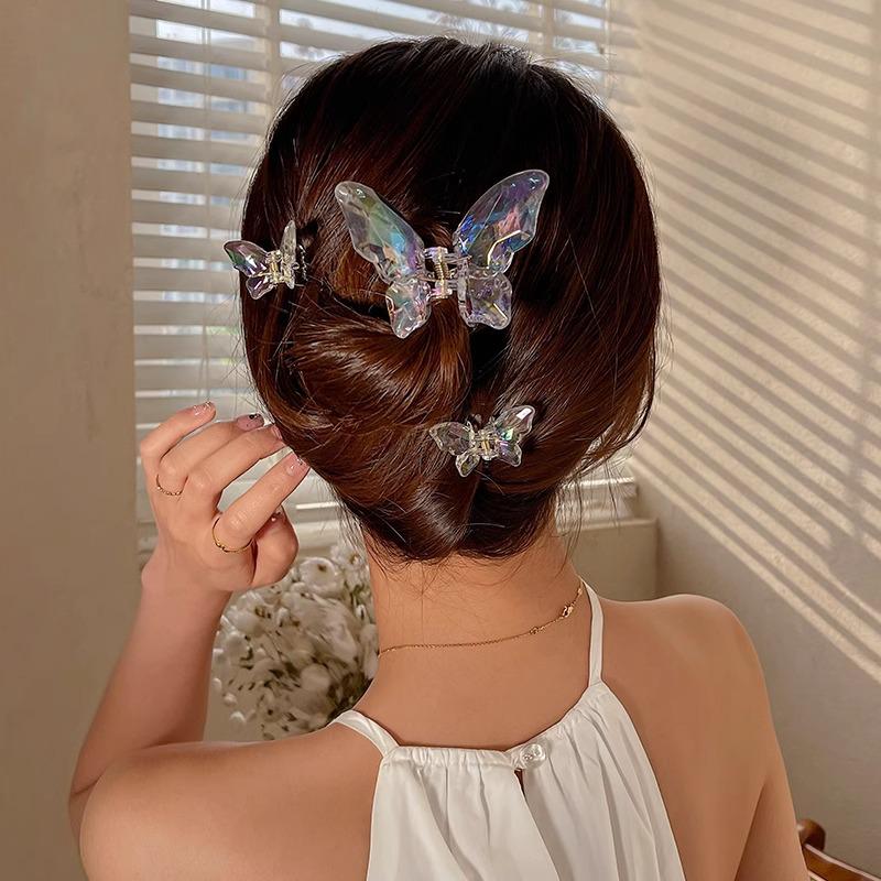 Mermaid Crystal Butterfly Hair Clip - 2024 Trendy Fairy Hairpin for Women