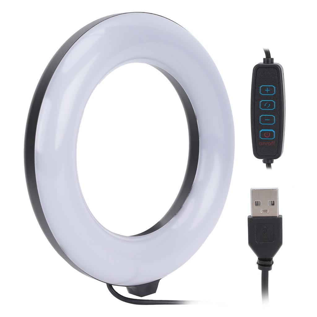 6 Zoll 3000-6000K Duale Farbtemperatur Ring Fülllicht für Live-Streaming Online-Meeting