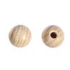 Boules en bois ø 18 mm - demi-percées - 10 pièces - Rayher Beige