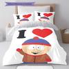 Stan South Park Pattern Bedding Home Decoration Birthday Gift ( 1 Duvet Cover + 2 Pillowcase, Without Core),fan Merchandise.