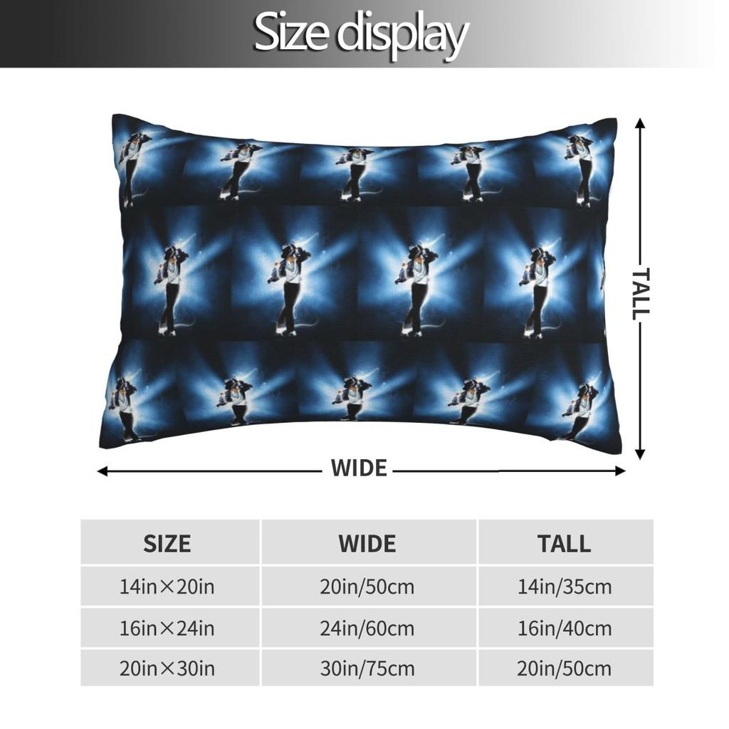 Michael Jackson Musicians Singers Dancers Rectangle Pillowcase Cushion Cover Decor Bedroom Bed Home Comfort Throw Pillow