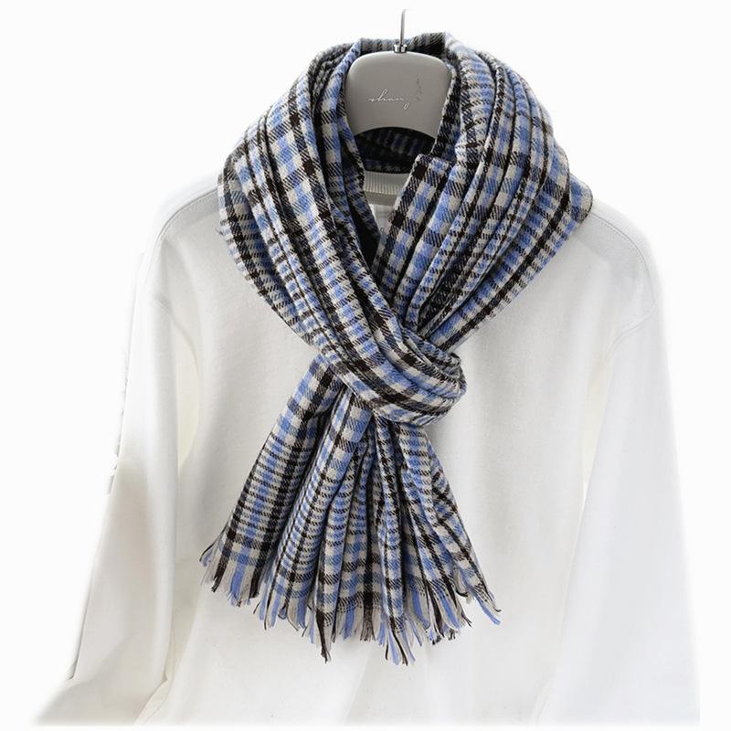 Scarf Versatile Winter Women's Imitation Cashmere Short Beard Tassel Shawl Fashionable Men's Warm Scarf