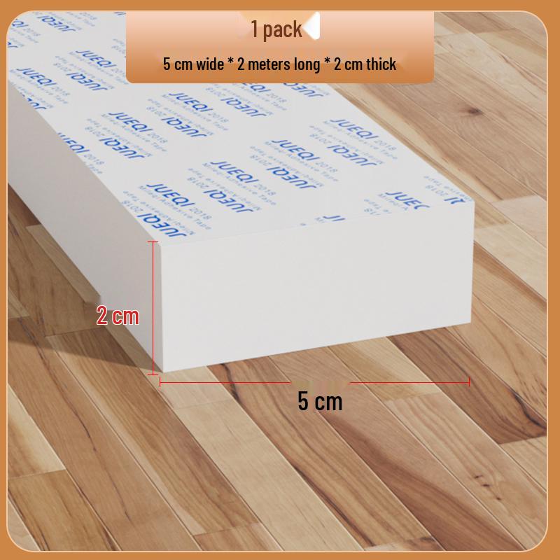 Samoprzylepny biały pasek z gumy piankowej: Uszczelka do drzwi i okien, amortyzująca, dźwiękoszczelna, podkładka antykolizyjna do urządzeń mechanicznych.