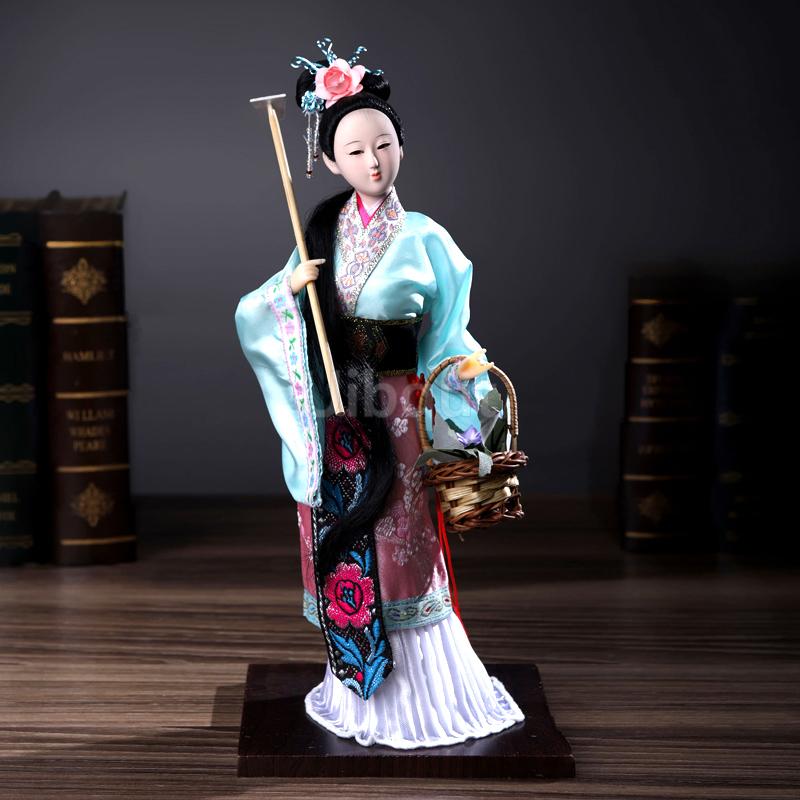 Bonecas Estilo Antigo Boneca Chinesa Criativa da Dinastia Qing Doze Artesanatos de Cabelo Dourado de Sonho na Mansão Vermelha Melhor Presente