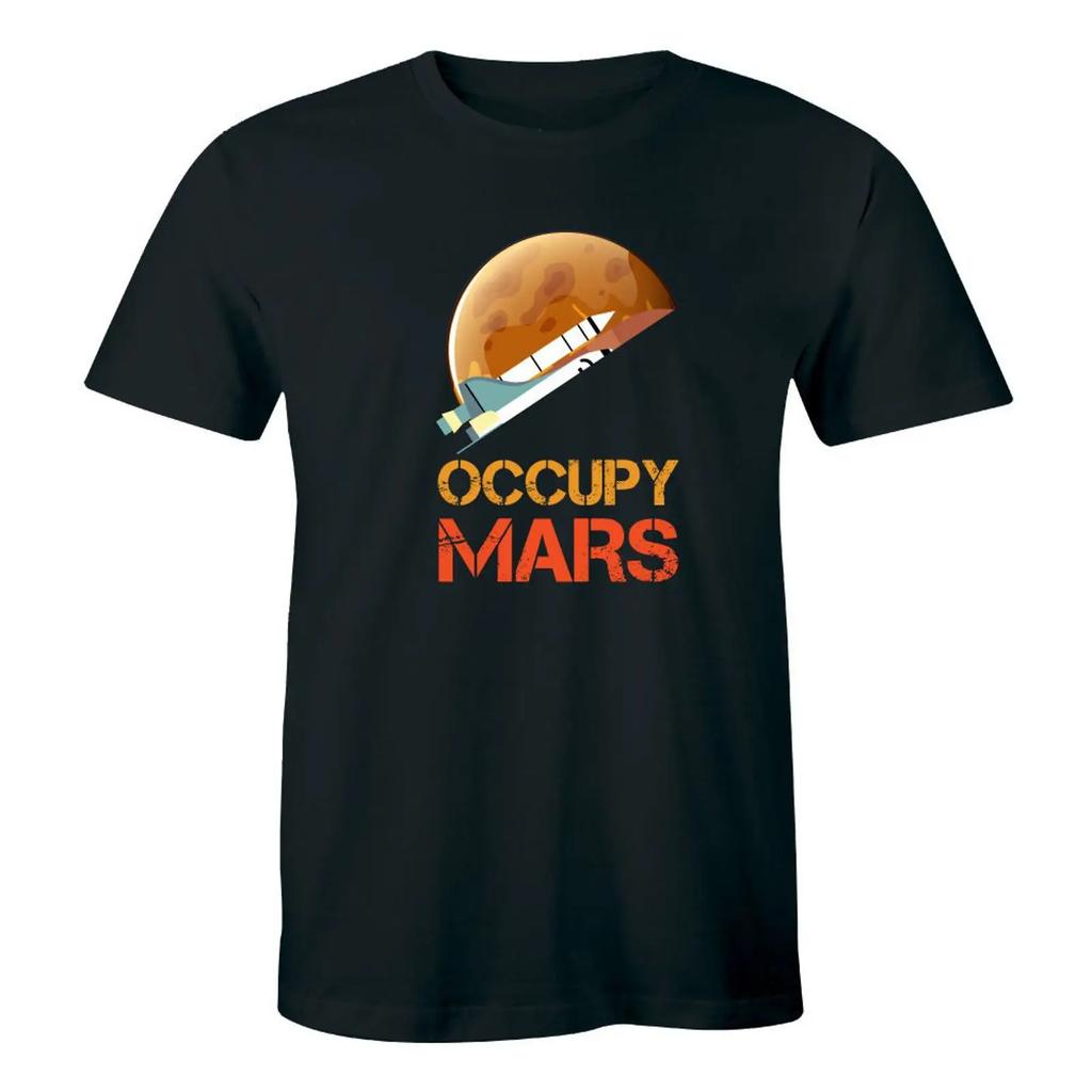 Occupy Mars Starunisex Unisex T Shirt Space Exploration Alien Life Solar System Area 51 Vintage Soft Fashion