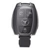 PZQ2   Metal Leather Car Key Case Cover For Mercedes Benz A B C E Class GLS GLA GLK GLC CLS CLA AMG W204 W205 W212 W463 W176 Keychain