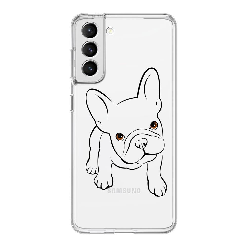 French Bulldog Phone Case For Samsung Galaxy S23 S22 Ultra S20 S21 FE 5G S10 S10E S9 S8 Plus 4G Soft Silicone Clear Cover Couqe