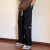 Overalls men's autumn new Hong Kong style ins trendy brand multi-pocket casual pants fashionable handsome loose straight trousers