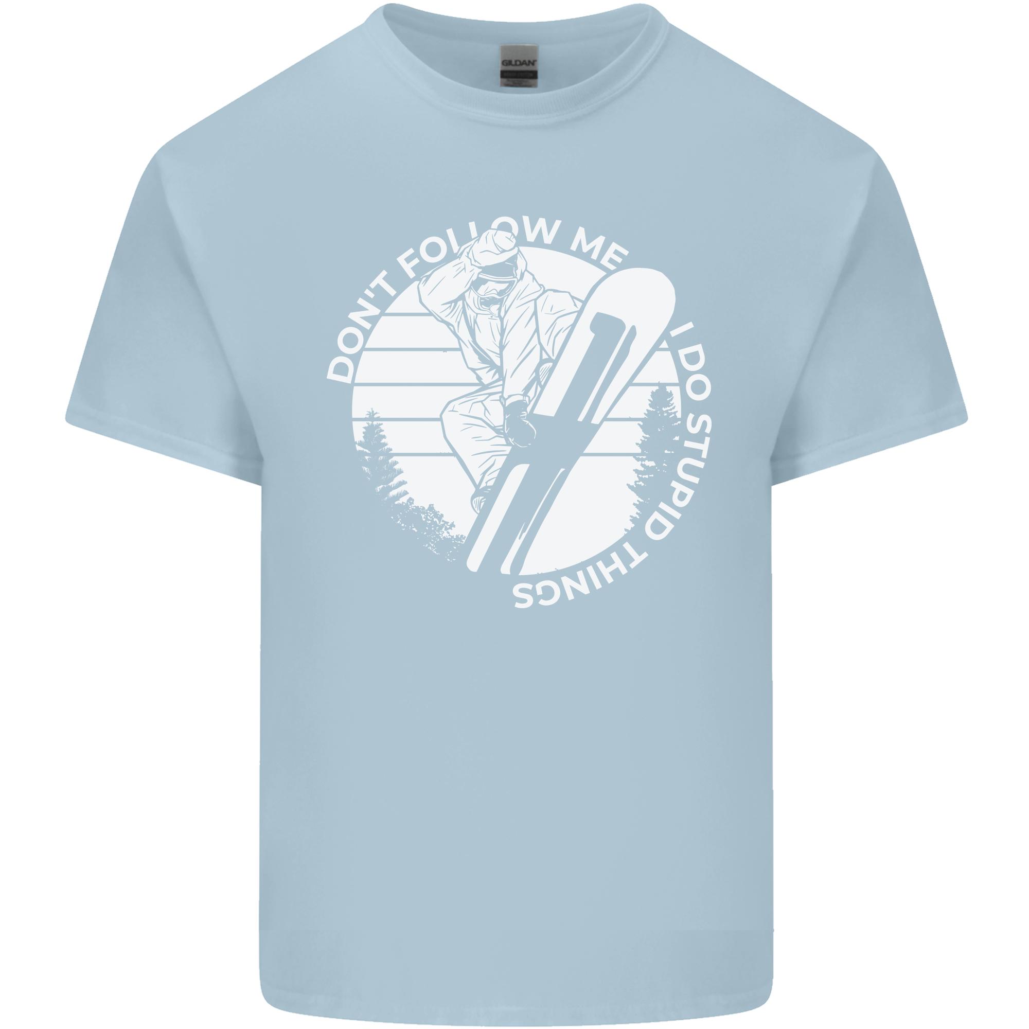 Funny Snowboarding Dont Follow Me Unisexs Light Cotton TShirt S