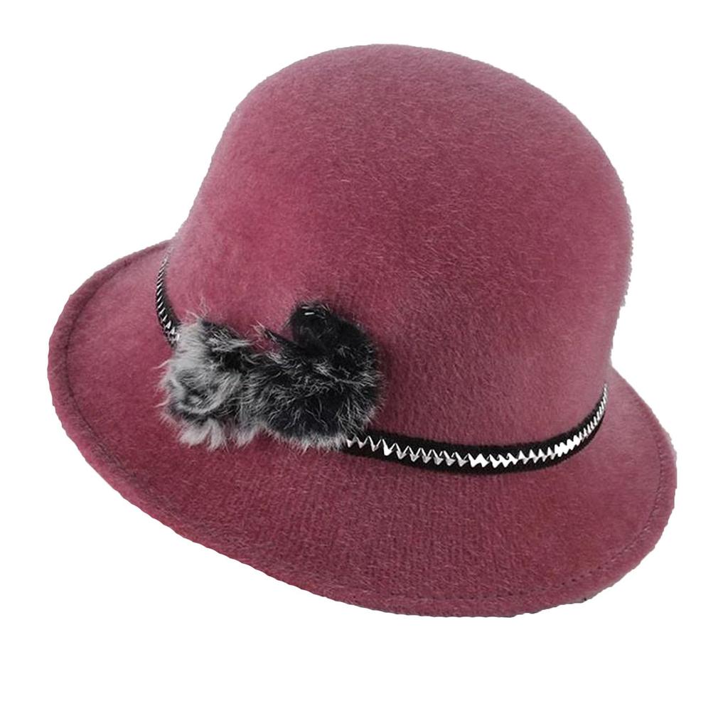 Ladies' Comfortable And Casual Fashionable Warm Basin Hat Solid Color Hat