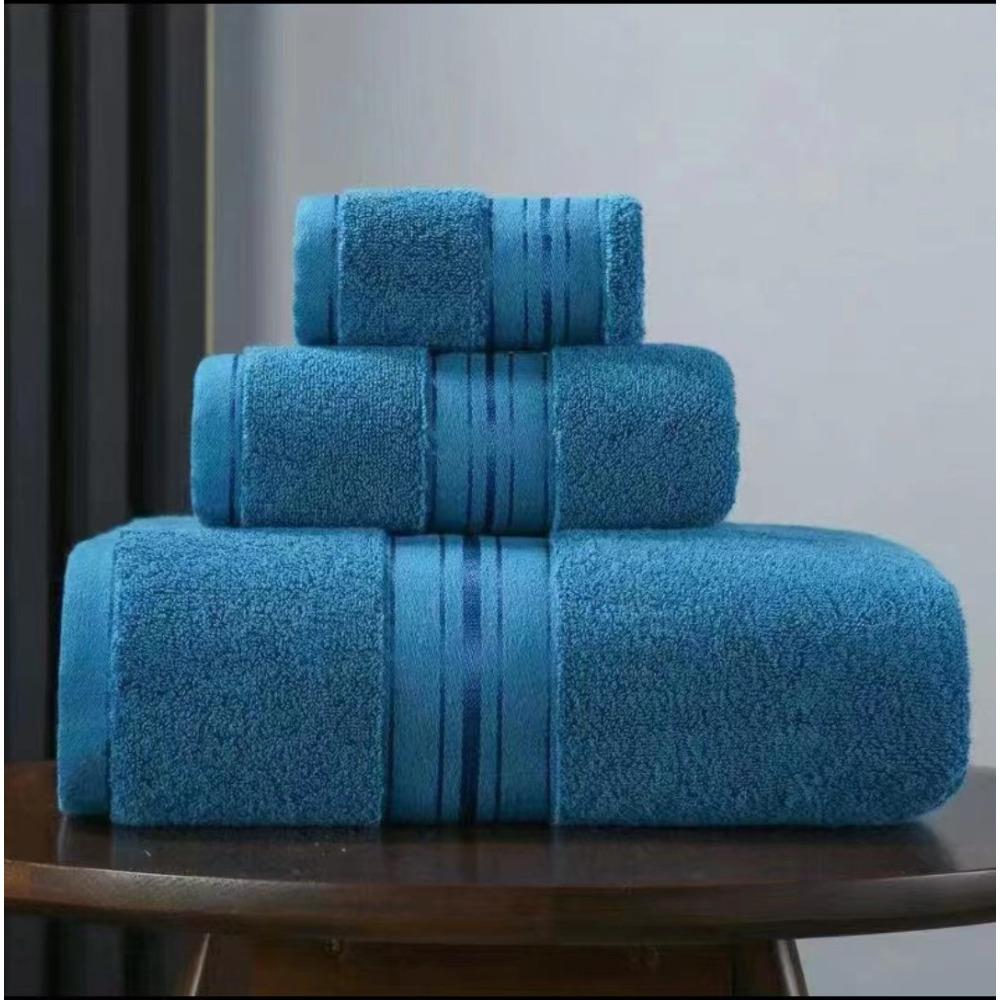 Spot large thickened cotton souvenir towel hotel men's sports face towel plain color broken gear water absorption