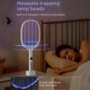 1/2PCS Bug Zapper Racket Rechargeable Electric Fly Swatter 2 in 1 Mosquitoes Trap Lamp for Home Indoor Outdoor Mosquito Killer