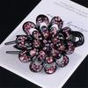 Shiny Rhinestone Hairpin Flower Leaf Duckbill Hair Claws Retro Hair Clips Accessories For Women Shinning Ponytail Headwear