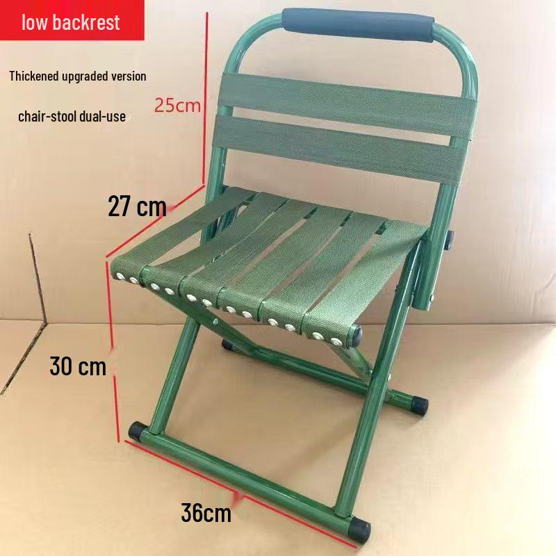 Portable Folding Backrest Chair for Camping, Fishing, Home, and Outdoor Use