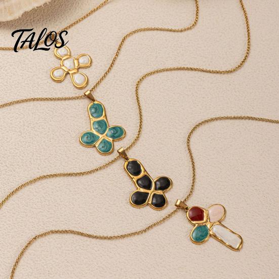 Exquisite Design Necklace Chunky Religious Charm Necklace, Stylish Women Christian Elegant Minimalist Lightweight Faith Jewelry Gift for Mom