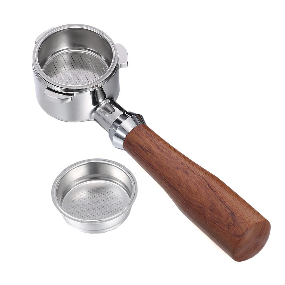 51mm Diameter Bottomless Portafilter 3-Ear Design Espresso Filter Holder Coffee Brewing