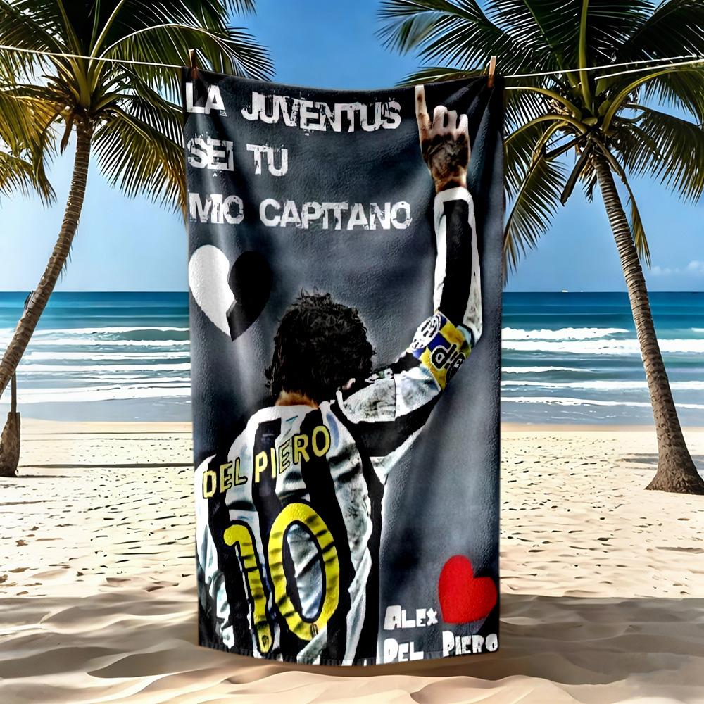 Juventus Beach Towel Quickdry Soft Microfiber Comfortable Lightweight Suitable For Swimming Gym Camping Yoga Vacation