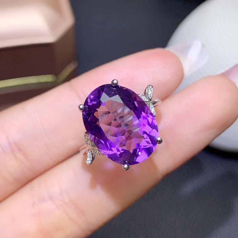  Bella Box Temperament Simple Oval Ανοιγόμενα Δαχτυλίδια για Γυναικείες Ζιργκόν Αρραβωνιαστικού πάρτι Fine Jewelry Δώρο