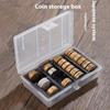 Large Capacity Coin Storage Box Display Coin Organizer Case Collectible Coin Box  Home Office