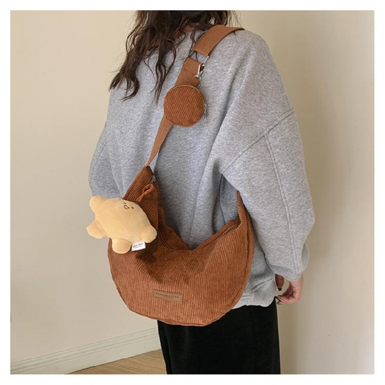 Stylish Corduroy Crossbody Bag Soft and Comfortable Shoulder Bags for Women