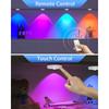 6 PCS RGB Rechargeable Night Lights with Remote Control Dimmable Timing Function LED Lights for Kitchen Cabinet Shelf