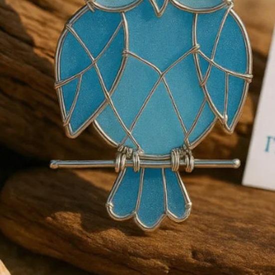 Handcrafted Bird Ornament with Blessing Card Unique Coastal-Inspired Bird Decoration for Christmas Tree And Home Artistic Bird Keepsake