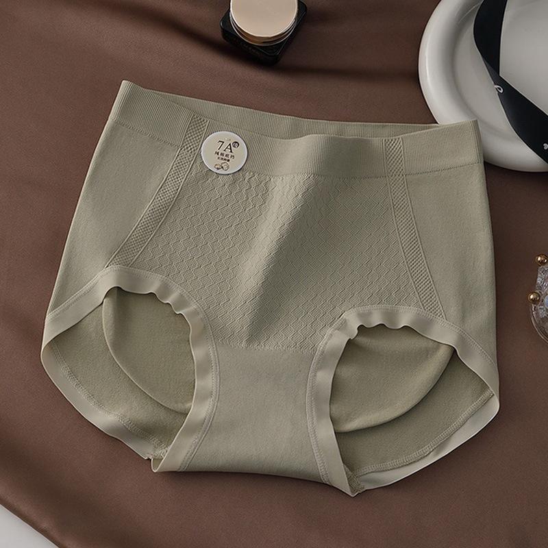 Large Size Lady Spring 7A Antibacterial Crotch Abdominal Lift Hip Breathable Non-scar Waist Triangle Briefs