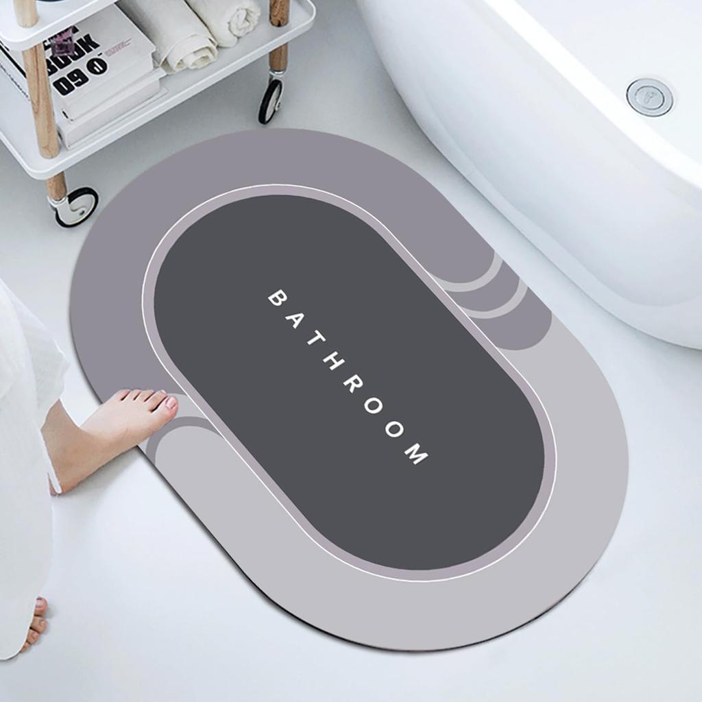 Bathroom Non-slip Mat Floor Bathroom Quick Drying Mat Toilet Door Soft Diatom Mud Absorbent Mat Dirt Resistant