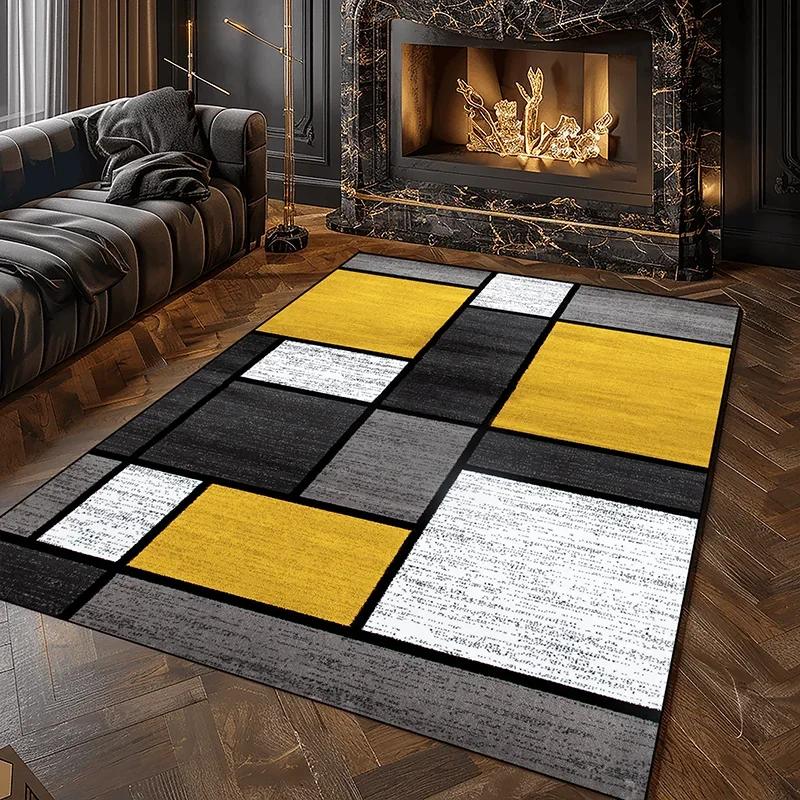 Moderner geometrischer Karppich für das Wohnzimmer Weiche waschbare Teppiche für die Schlafzimmerdekoration Heim-Salon Sofa Große Bodenmatten