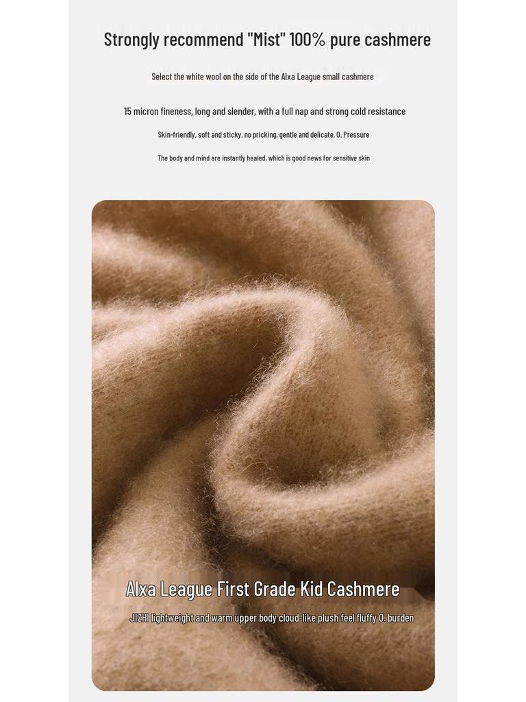 2024 Autumn/Winter Women's Thickened Half-High Neck Cashmere Knit Base Sweater