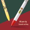 Beifa 4-Color Endless Writing Auto Pencils with Metal Holder - Cute Cartoon Design for Elementary Students