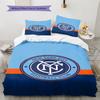 New York City FC Pattern Bedding Set Quilt Cover Pillowcase Home Decor Gift (1 * Duvet Cover + 2 * Pillowcase, Without Core)