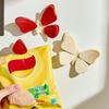 3D Schmetterling Kühlschrankklammern Niedlicher Rot Weißer Schmetterling Kühlschrankdeko Kunststoff Lebensmittel Snackbeutel Verschließer Küchenzubehör