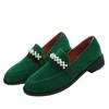 Foreign Trade Large Size Loafers 2025 New Single Shoes Leopard Print British Fashion Single Shoes Temperament Versatile Suede Women's Shoes