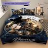 Custom Textile Middle-earth Adventure Bedding 3 Piece Set HD Print Duvet Cover Pillowcases for Teens Adult Bedroom Decoration