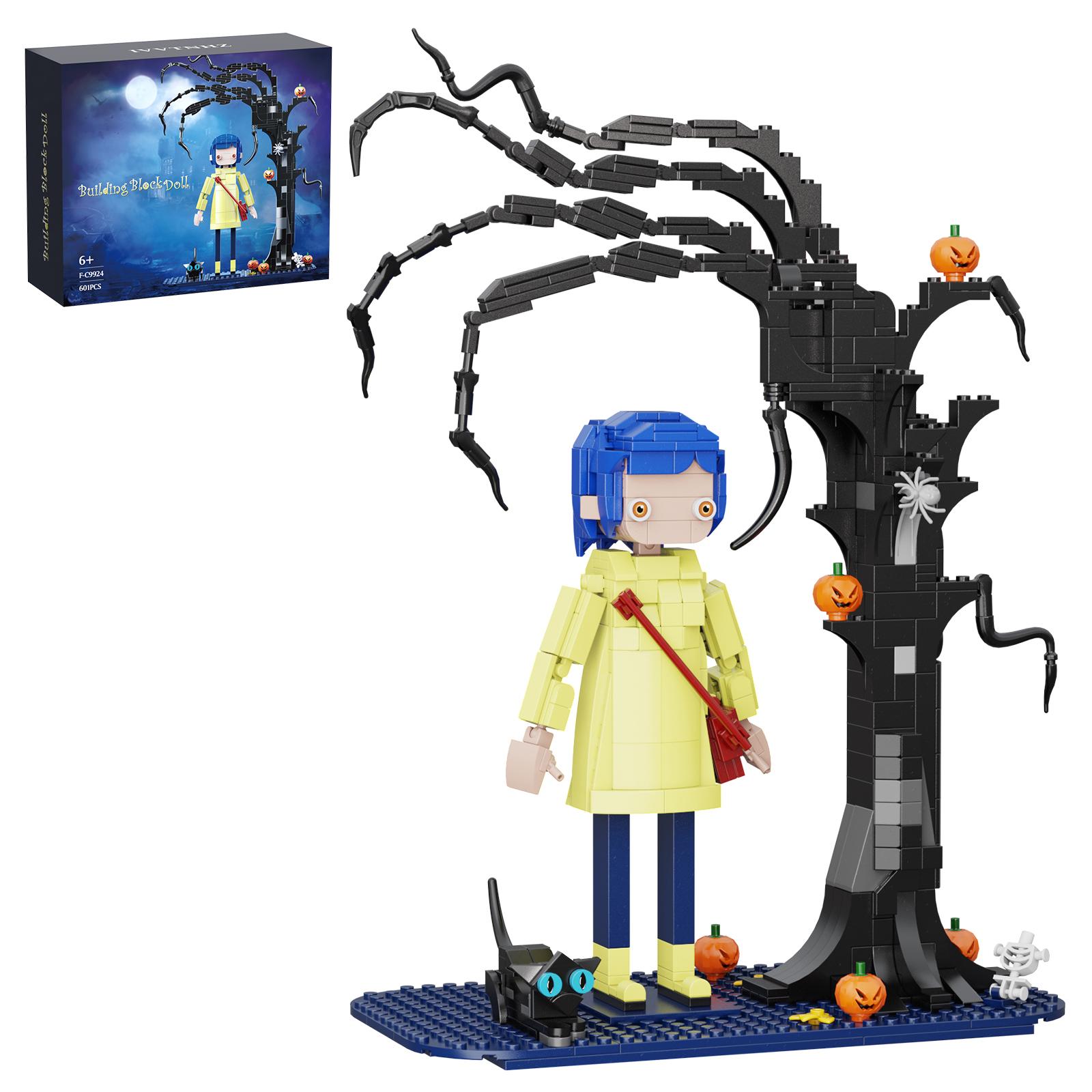 

Набор строительных блоков на Хэллоуин с моделью тыквы и кошек, Рождественский кошмар, Подарки на Хэллоуин для детей и взрослых