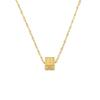 Accessories 26 Square Letter Titanium Steel Necklace Women'S Niche Vacuum Plated 18K Rose Gold