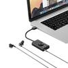 SC2 external multifunction USB-A sound card - black