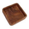 Walnut Fruit Plate Smooth Textured Elegant Wood Serving Tray for Snack Fruit Nut Kitchen Utensils Square 15x15cm