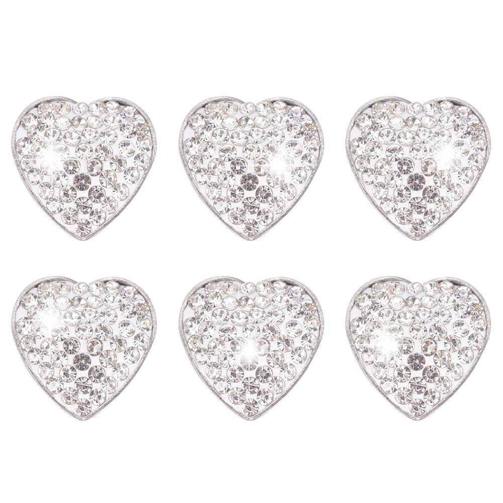 Styling Car Stickers Bling Bling Emblem Decals Auto Decoration Automobile Interior Accessories Sticker Heart Shaped