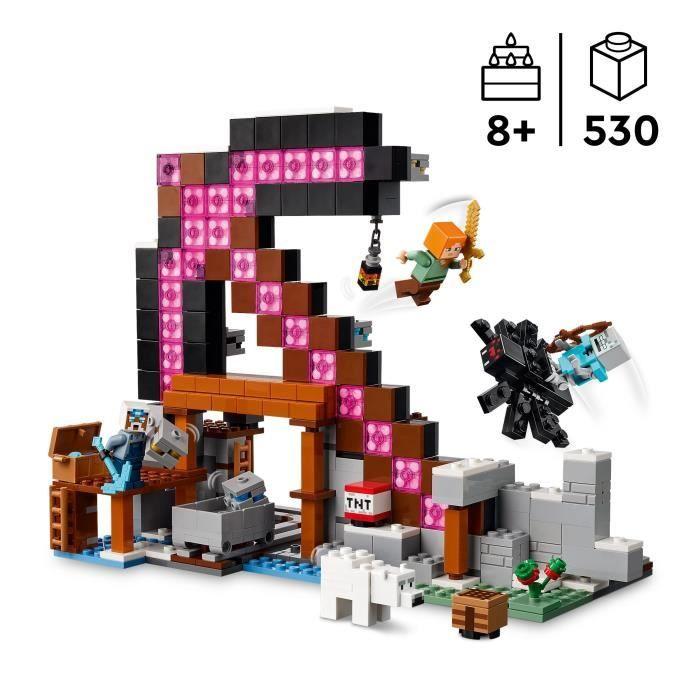 LEGO Minecraft 21277 La Mine En Forme De Pioche - Jeu De Construction Pour Garçon 8 Ans