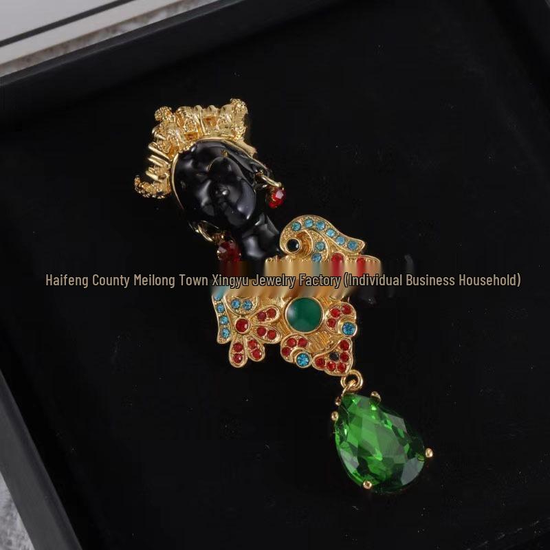 Podwójna broszka z cyrkoniami w kształcie kota i królika - Zabawny, modny dodatek do damskiej mody